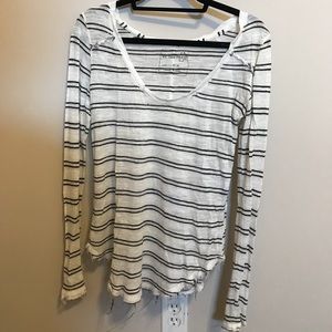 Free people thin long sleeve shirt